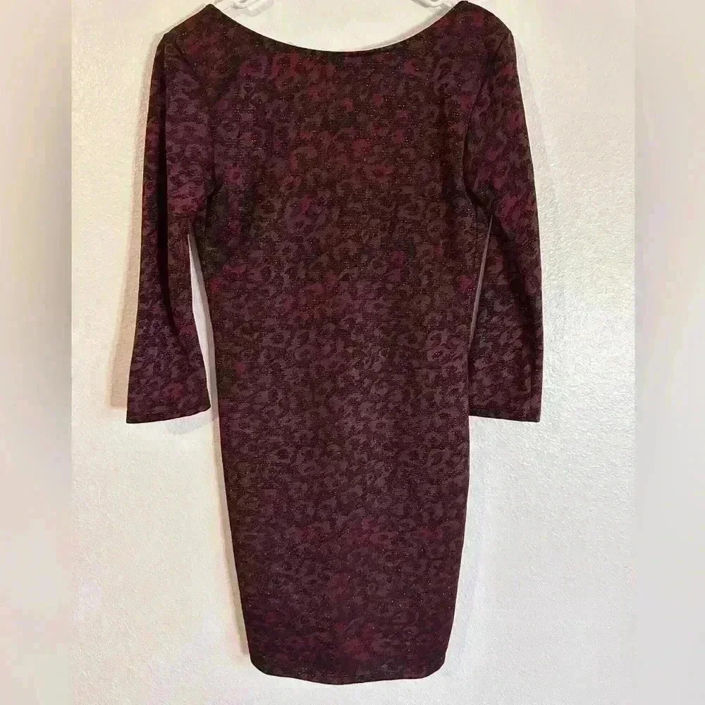 Zara Trafaluc Sexy Red Black Shimmer Bodycon Open Back Party Dress M Whimsigoth